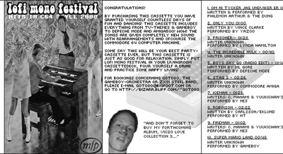 Goto80: Lo Fi Mono Festival (MC)